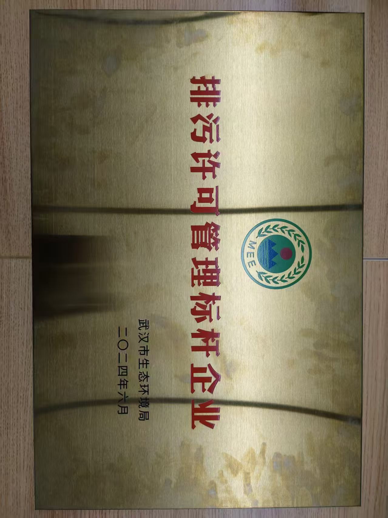 2024 年,TCL華星旗下武漢華星榮獲武漢市“排污許可標桿管理企業”獎牌